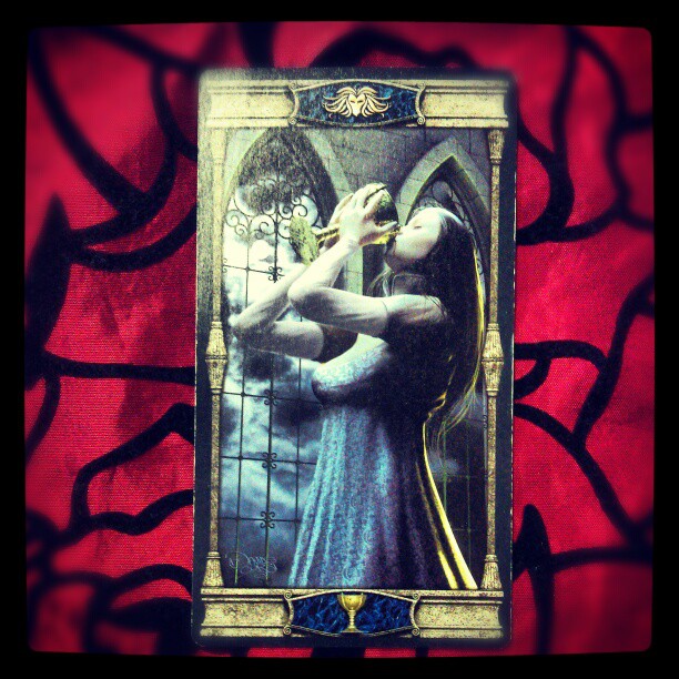 Heutige #Tageskarte ist die Königin der Kelche #tarot