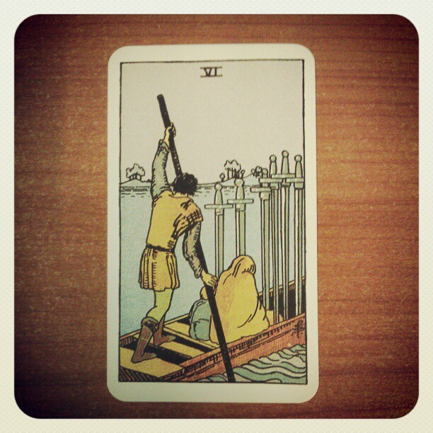 Mein Tag im Zeichen der Sechs Schwerter #tarot #Tageskarte #esoterik