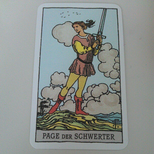 #Tageskarte Page der Schwerter #tarot #esoterik