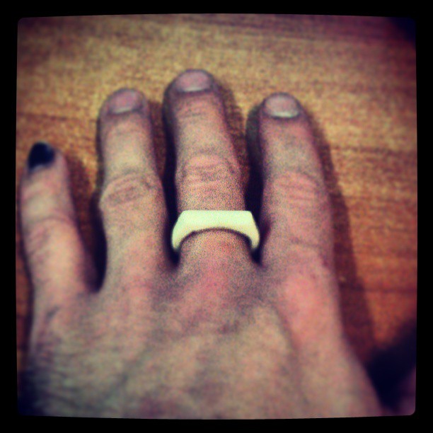 Ring selfmade of bone. #bone #knochen