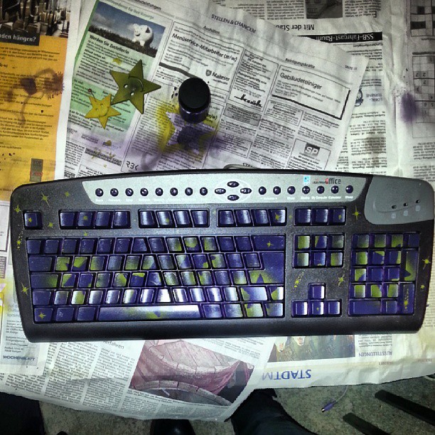#Airbrush #keyboard Fertiggestellt #art